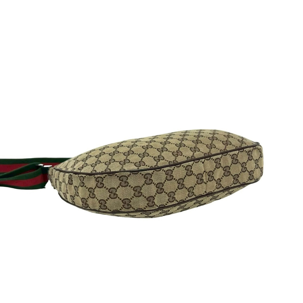 GUCCI Authentic Brown Leather Shoulder Bag - Picture 7 of 10